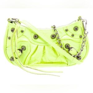 Balenciaga Yellow Green Women's Crossbody Bag